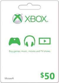 $50 US Xbox LIVE Gift Card $50 US Xbox LIVE Gift Card