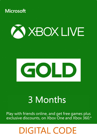 Xbox LIVE 3 Month Gold Membership Xbox LIVE 3 Month Gold Membership